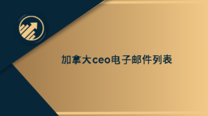 ceo电子邮件列表